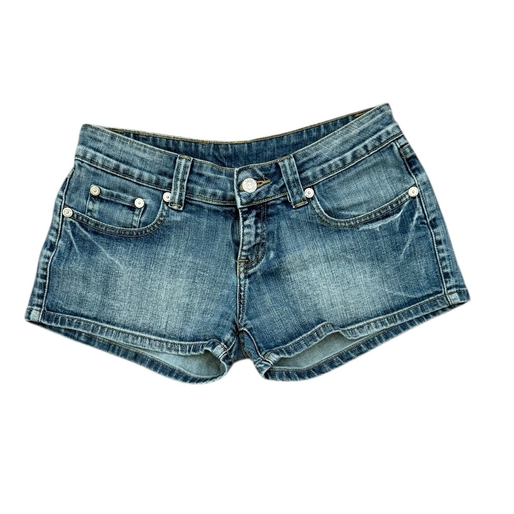 Victoria Beckham x Rock & Republic Y2K Classic Blue Jean Shorts Size 26 - Picture 5 of 5